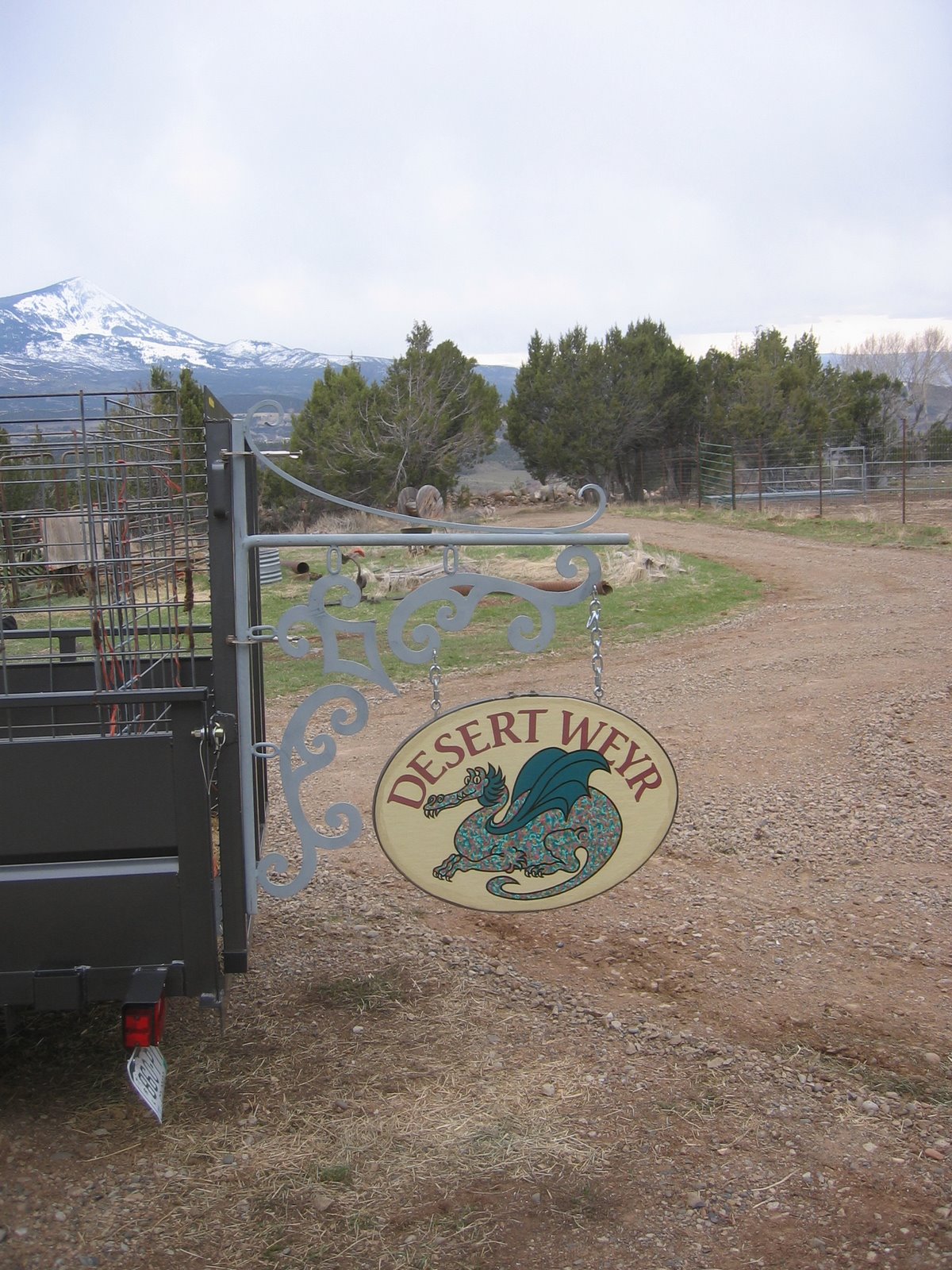 The new farm sign is ready except for paint.