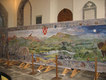 Just one part of the giant Abergavenny Tapestry.