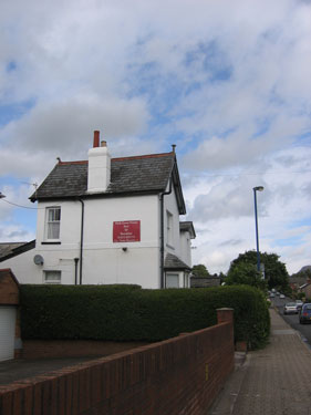 This white house is the B&B where Oogie stayed in Abergavenny.