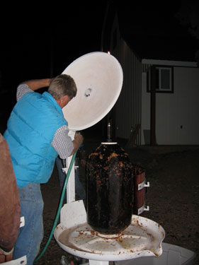 Time to clean the press.