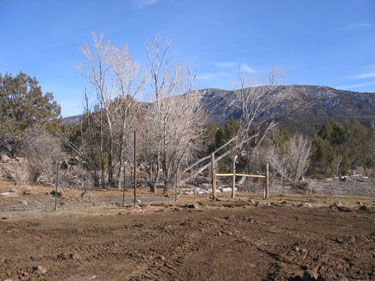 This is a look at the new fence area. 