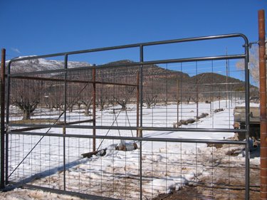 New gates to match the new extra-tall elk fences are going up. 