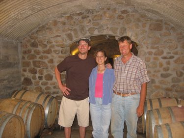 Oogie's visitors at the Stone Cottage Cellars. 