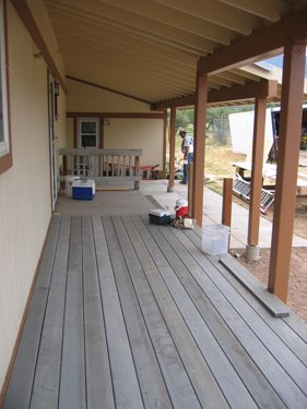 The new deck is looking great!