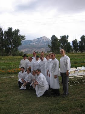 The Culinary School of the Rockies students, posing together with their instructors.