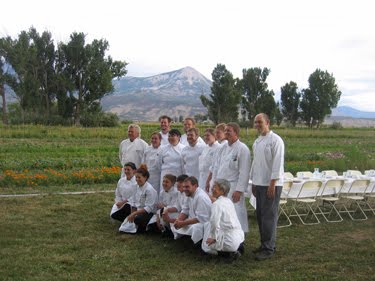 The Culinary School of the Rockies students, posing together with their instructors.