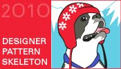 A Ravelympics Designer Pattern Skeleton 2010 logo.