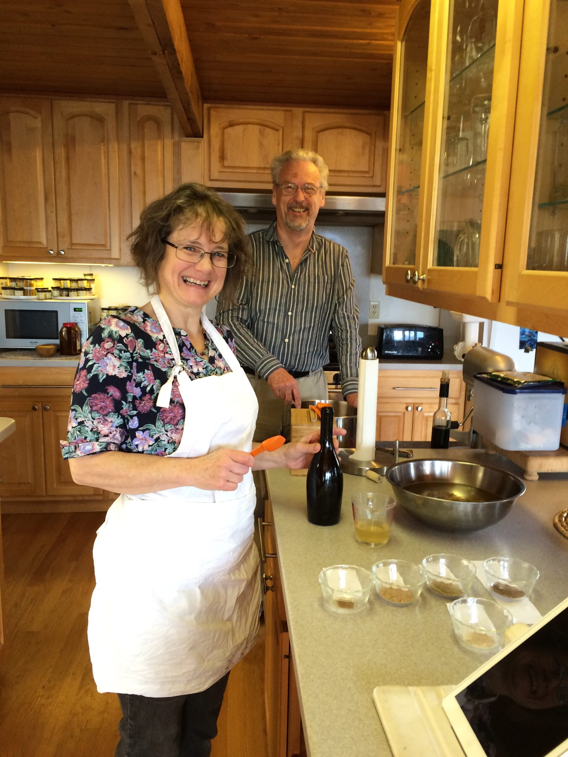 Getting ready to make the sausage.