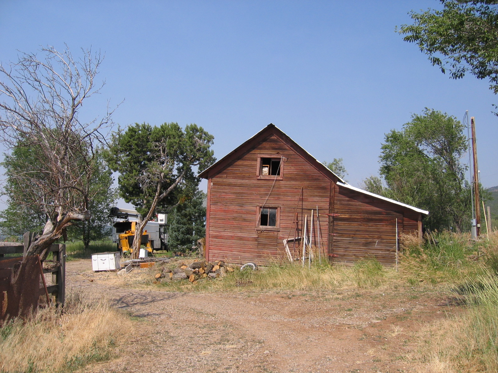 A picture of the old bunkhouse before it was torn down.