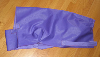 An inside-out sheep coat. 