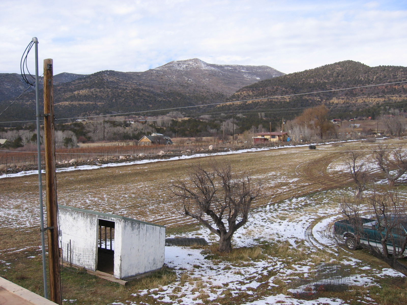 A picture looking Northwest from the top floor of the shop.