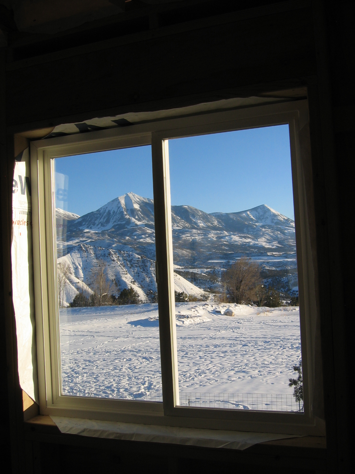 This window was just installed in the new shop. 